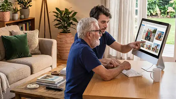 Teaching computer help for customers